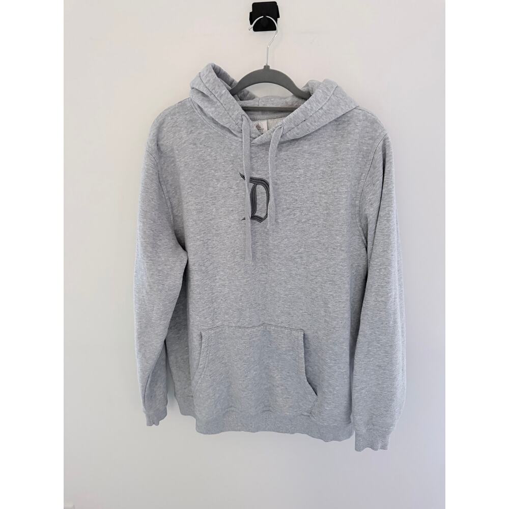 DisneyParks Disneyland Resort Castle Embroidered Gray Pullover Hoodie-Size L